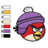 Angry Birds Woolen Hat Embroidery Design